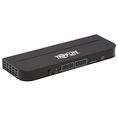 Tripp Lite 4x2 HDMI Matrix Switch/Splitter with Audio Extractor 4K @ 60Hz (B118-2X4-4K-A)