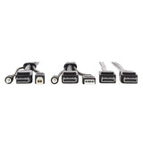 TRIPP LITE P783-010-DP Tripp Lite Dual DisplayPort KVM Cable Kit - DP, USB, 3.5 mm Audio (3xM/3xM) + DP (M/M), 4K, 4:4:4, 10 ft., Black,