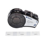 Brady Authentic (M21-11-427) Pre-Sized Self Laminating Vinyl Wraps for Data/Telecomm, Lab, and Wire/Cable, Black on White Material - Designed for M210, M210-LAB, and M211 Printers, 0.75 H x 0.5 W