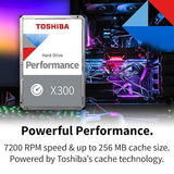 Toshiba X300 10TB 7200RPM SATA III 6Gb/s 3.5 Internal Hard Drive