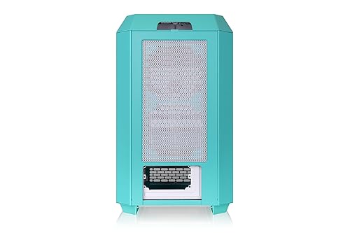Thermaltake Tower 250 mITX Mini Tower; 2x120mm CT Fans Included; 360mm Radiator Support; 360mm GPU Clearance; Dual Chamber; Mint Strawberry; CA-1Z9-00SLWN-00 Tower 250 Mint Strawberry Case