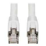 Tripp Lite Cat8 Snagless Ethernet Cable with RJ45 Connector, 25G40G Certified Network Patch Cable, 22 AWG SFTP, PoE, White, 40 ft. (N272-040-WH)