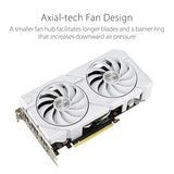 ASUS Dual GeForce RTX™ 4060 EVO White OC Edition 8GB GDDR6 (PCIe 4.0, 8GB GDDR6, DLSS 3, HDMI 2.1a, DisplayPort 1.4a, Axial-tech Fan Design, 0dB Technology, Dual BIOS, Auto-Extreme Tech) Dual Fans RTX4060|OC|White|EVO