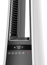 Lasko Oscillating Bladeless Ceramic Tower Space Heater for Home with Enhanced Safety, Adjustable Thermostat, Filter, Timer and Remote Control, 27 Inches, Silver, 1500W, AW300