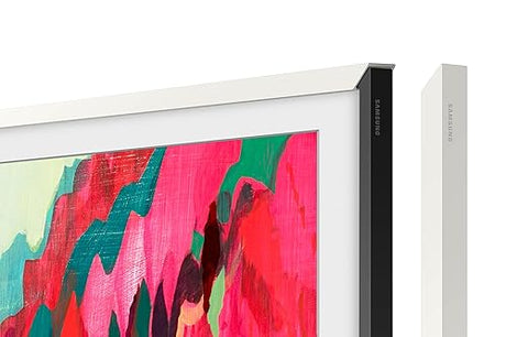 SAMSUNG 65-inch The Frame Customizable Bezel - Modern White (VG-SCFF65WTBZA) [Canada Version] (Compatible with All Frame Models 2021 Onwards) 65 Inch Modern White