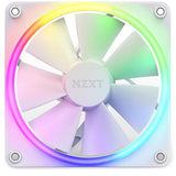 NZXT F120 RGB Fans - RF-R12TF-W1 - Advanced RGB Lighting Customization - Whisper Quiet Cooling - Triple (RGB Fan & Controller Included) - 120mm Fan - White