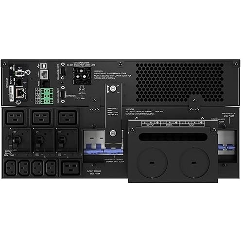 Vertiv Liebert GXT5 UPS with RDU 101/Webcard - 10kVA 10kW 208V, Online Double Conversion 5U Rack/Tower, Energy Star Certified, Lead Acid, Sine Wave, Battery Backup, 1.0 Power Factor(GXT5-10KHVRT5UXLN) UPS w/ Network Card 10kVA/10kW 208V
