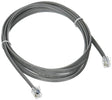 C2G 09598 RJ12 6P6C Straight Modular Cable, Silver (7 Feet, 2.13 Meters)