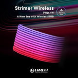 Lian Li Strimer Wireless 24 Pin - Addressable RGB Power Extension Cable with Wireless Control - 12 LED Strips - Wireless Controller NOT Included; a Controller is Required for use (PW24-1W)