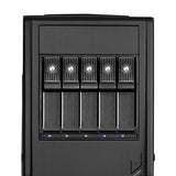 SilverStone Technology Hard Drive Enclosure Internal, 3 X 5.25 Inch to 5 X 3.5 Inch Hot-Swap SATA/SAS Hard Drive Cage, Up to 12Gbit/S Transfer Rate with All Aluminum Body (SST-FS305-12G)