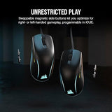 Corsair M75 Wired RGB Lightweight FPS Gaming Mouse – 26,000 DPI – Swappable Side Buttons – PC – Black
