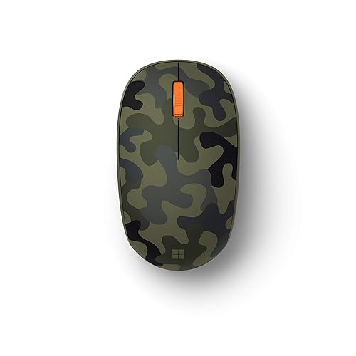 Microsoft Bluetooth Mouse: Compact, Comfortable Design, Right/Left Hand Use, 3-Buttons, Wireless Bluetooth Mouse for PC/Laptop/Desktop, Works with Mac/Windows Computers - Forest Camo