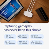 Elgato Game Capture Neo – USB Portable Capture Card 4K60 HDR Passthrough, 1080p60 Video Recording – For PS5 Xbox Nintendo Switch 2 - OBS, Quicktime and more - Plug & Play Works on Laptop PC Mac iPad