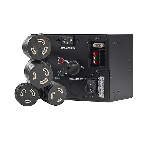 Eaton Tripp Lite Series Maintenance Bypass Switch for UPS Battery Backup, 4 Outlets (2 L6-30R + 2 L6-20R), Compatible with SU5000RT, SU5000RTF, SU6000RT and SU6000RTF UPS, 2-Year Warranty (SUPDMBP6K) Maintenance Bypass Switch Accessory