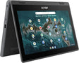 ASUS Chromebook Flip Cr1 Cr1100fka-yz182t-s 11.6 Touchscreen Convertible Chromebook - Hd - 1366 X 768 - Intel Celeron N5100 Quad-core [4 Core] 1.10 Ghz - 8 Gb Total Ram - 32 Gb Flash Memory