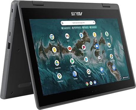 ASUS Chromebook Flip Cr1 Cr1100fka-yz182t-s 11.6 Touchscreen Convertible Chromebook - Hd - 1366 X 768 - Intel Celeron N5100 Quad-core [4 Core] 1.10 Ghz - 8 Gb Total Ram - 32 Gb Flash Memory