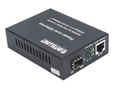 Gigabit PoE+ Media Converter 1 x 1000Base-T RJ45 Port to 1 x SFP Port, PoE+ Injector
