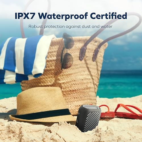 Creative MUVO Flex Portable Waterproof Bluetooth 5.3 Speaker with Auracast, Up to 10 Hours of Battery Life, IP67 Waterproof, and Powerful Bass Performance (Black)