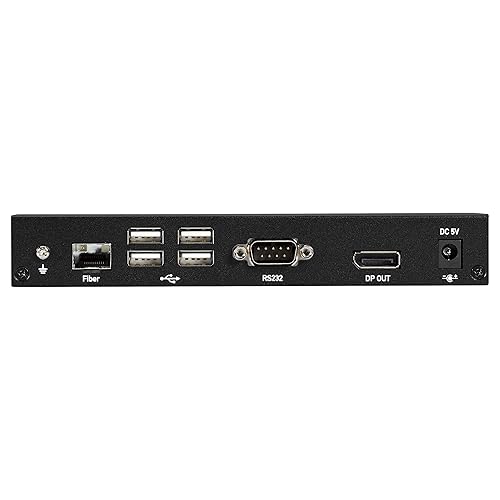 Black Box KVM Extender KIT Over Fiber - 4K30, Single-Head, DISPLAYPORT, USB 2.0 HUB, SERIA