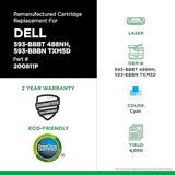 CIG 200811P Remanufactured Cyan High Yield Toner Cartridge for Dell C2660