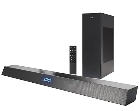 PHILIPS B8405 Soundbar 2.1 with Wireless Subwoofer, Dolby Atmos, Stadium EQ Mode, DTS Play-Fi Compatible, Connects with Amazon Echo Devices and Voice Assistants, AirPlay 2 & BT Support, TAB8405