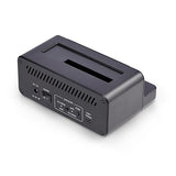 StarTech.com M.2 NVMe to 2.5/3.5 SATA Drive Duplicator, Dual Bay Standalone Cloner/Drive Dock, 27GB/min, NVMe to SATA/SATA to NVMe, TAA