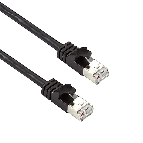 BLACK BOX CAT6APCS-035-BK CAT6A 500-MHZ STRANDED ETHERNET PATCH CABLE - SHIELDED (F/UTP), CM PVC, SLIMLINE