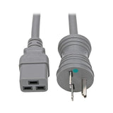 Hospital Medical Power Cord 15A 14AWG 6-15P to C19 100-250V 6ft