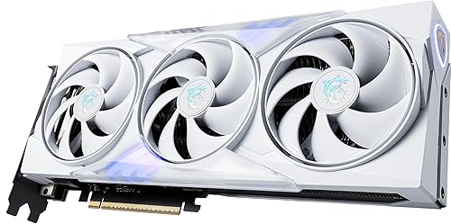 MSI Gaming RTX 5060 Ti 8G Gaming Trio OC White Graphics Card (8GB GDDR7,128-bit, Extreme Performance: 2662 MHz, DisplayPort x3 2.1a, HDMI 2.1b, NVIDIA Blackwell Architecture RTX 5060 Ti 8G Gaming Trio OC White White