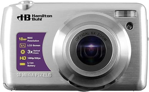 HamiltonBuhl Vivid Pro - 18 MP, 8X Optical Zoom Lens Digital Camera