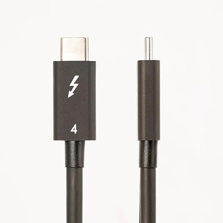 StarTech.com 1.6ft (50cm) Thunderbolt 4 Cable - 40Gbps - 100W PD - 4K/8K Video - Thunderbolt Cable - Compatible w/USB 4/Thunderbolt 3/USB 3.2/USB Type-C/DisplayPort (TBLT4MM50CM)