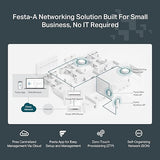TP-Link Ultra-Slim Wireless Access Point Wi-Fi 6 AX3000 Mesh (Festa F65) Seamless Roaming, MU-MIMO, HE160 Self-Organizing Network Free Cloud Management PoE+ Powered Does not Work with Omada AX3000 - Festa