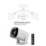 Supersonic SC-92P Smart HD Wi-Fi Projector with Bluetooth, 720p Native, 1080p Support, 1760 Lumens, 180° Rotatable, 6 Galaxy Lighting Effects, HDMI, USB, Mirror Casting and Built-in Apps