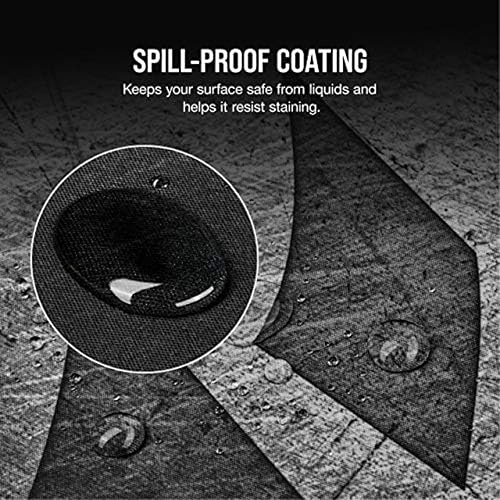 Corsair MM350 PRO Premium Spill-Proof Cloth Gaming Mouse Pad – Extended XL, Multicolor (CH-9413771-WW) Spill-Proof 15.7L x 36.6W inches Black/Gray