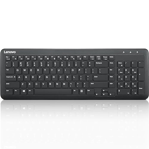 Lenovo 300 Wireless Keyboard, Black