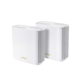ASUS ZenWiFi AX6600 Tri-Band Mesh WiFi 6 System (XT8 2PK) - Whole Home Coverage up to 5500 sq.ft & 6+ Rooms, AiMesh, Included Lifetime Internet Security, Easy Setup, 3 SSID, Parental Control, White ZenWiFi AX White 2PK