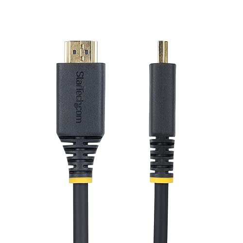 StarTech.com 6ft (1.8m) Premium Certified High Speed HDMI Cable, 4K 60Hz/1440p 144Hz, 18Gbps, UHD HDMI 2.0 Cord, TPE Jacket