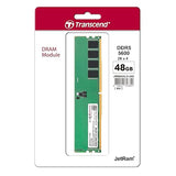 Transcend 48GB DDR5 5600 U-DIMM 2Rx8 1.1V, RAM, Desktop Memory Module - JM5600ALE-48G