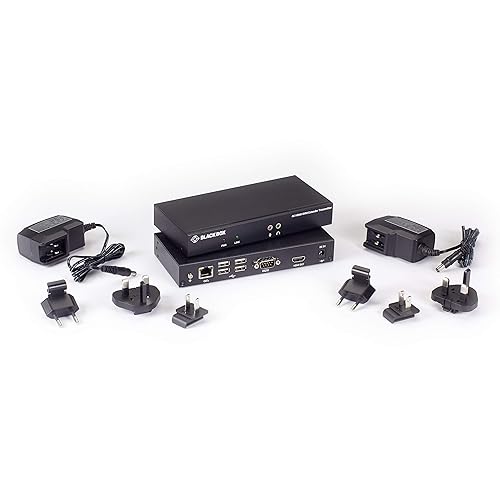 Black Box KVM Extender CATx - 4K SH HDMI USB 2.0 Serial Audio Local Video