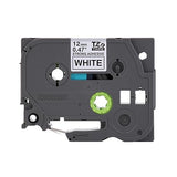 Brother Genuine TZe-S231 Black on White Laminated Tape for TZe-Compatible P-Touch Label Makers, 12 mm Wide x 8 m Long