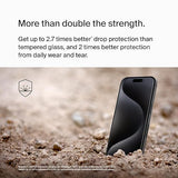 Belkin ScreenForce UltraGlass 2 Treated iPhone 15 Pro Screen Protector - Scratch-Resistant, 9H Hardness Tested Glass w/Slim Design - Includes Easy Align Tray for Bubble-Free Application