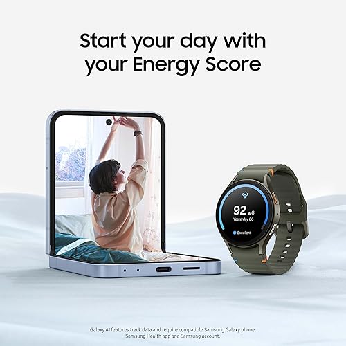 SAMSUNG Galaxy Watch 7 44mm Bluetooth AI Smartwatch w/Energy Score, Wellness Tips, Heart Rate Tracking, Sleep Monitor, Fitness Tracker, 2024, Green [US Version, 1Yr Manufacturer Warranty] Green 44mm Watch7 Only Bluetooth
