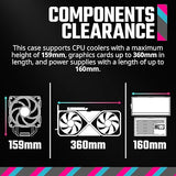 Cooler Master Q300LV2-KGNN-S00 Micro-ATX Tower Case, Dust Filter, USB 3.2 Gen 2x2 (20GB), Tempered Glass, Max 159mm CPU Heatsink, Max 360mm GPU, Fully Ventilated