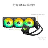 ASUS TUF Gaming LC II 360 ARGB All-in-One Liquid CPU Cooler with Aura Sync, 3X TUF Gaming 120mm ARGB Radiator Fans, Reinforced Tubing, and 6-Year Warranty;Widely Compatible with Latest Intel&AMD CPUs