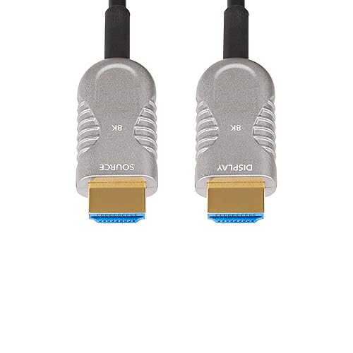 StarTech.com 50ft (15.2m) HDMI 2.1 Hybrid Active Optical Cable (AOC), CMP Plenum, 8K60Hz, Ultra High Speed HDMI 2.1/2.0 Cable