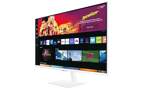 Samsung 32-inch 4K Ultra HD 60Hz 4ms GTG VA LED High Resolution White Smart Monitor - (LS32BM703UNXZA) [Canada Version]