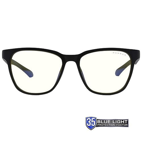 Gunnar Optiks Blue Light Blocking Glasses for Gaming & Computer Onyx Frame Clear Lens