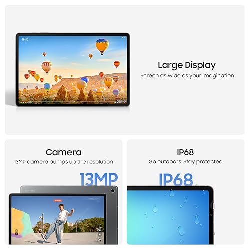 Samsung Galaxy Tab S10 FE Gray 128GB - AI Tablet, 10.9, 90Hz, 13MP Camera, IP68, S Pen Included (CAD Version & Warranty)