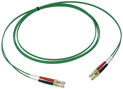 C2G/Cables to Go 37571 LC/LC Plenum-Rated Duplex 62.5/125 Multimode Fiber Patch Cable (2 Meter, Green)