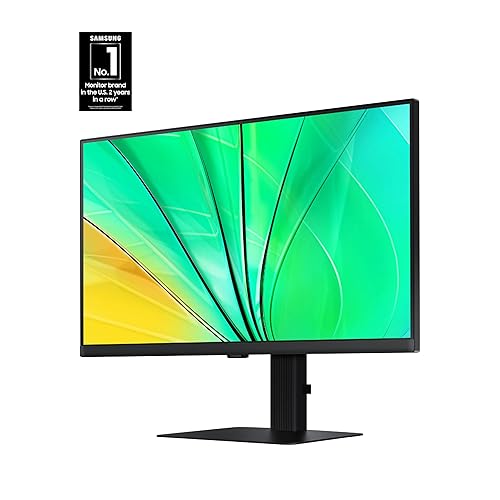 SAMSUNG 24 ViewFinity S6 (S60D) Series QHD High Resolution Computer Monitor, 100Hz, HDR10, Multiple Ports w/ HDMI, DisplayPort, USB-A, Easy Setup, Height Adjustable Stand, LS24D606EANXZA, 2024 24-inch QHD HDMI only